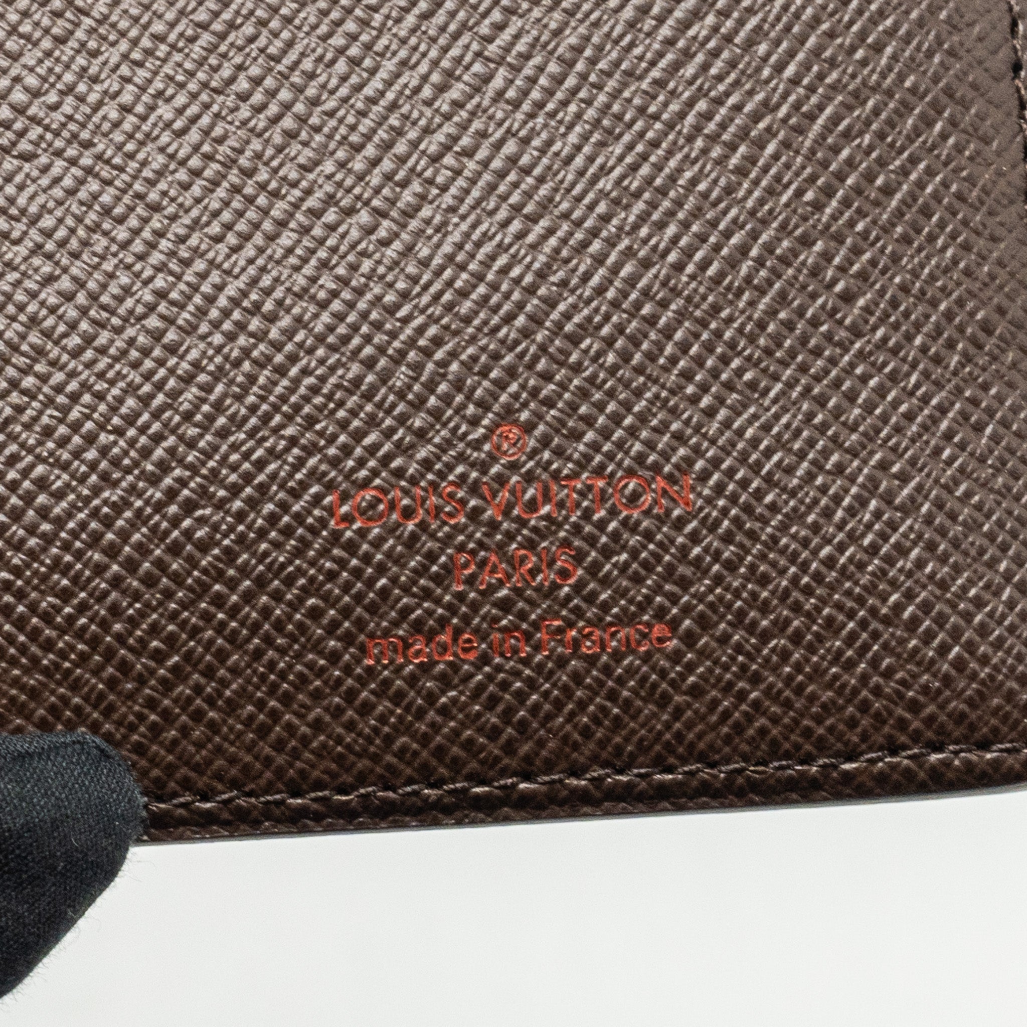 AAA Replica Louis Vuitton LV BRAZZA LONG WALLET DAMIER EBENE CANVAS GHW