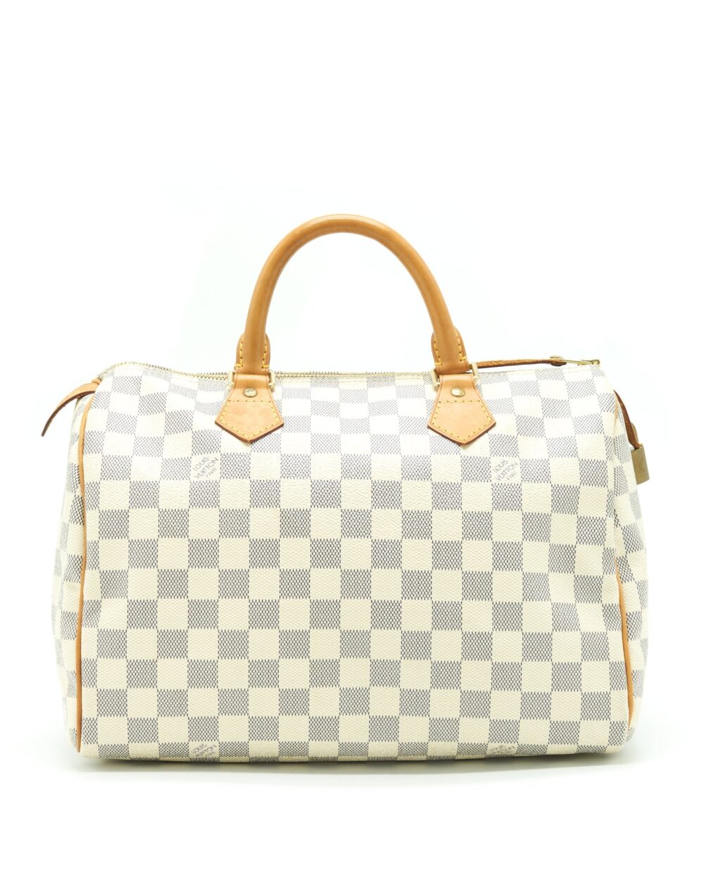 AAA Replica Louis Vuitton LV SPEEDY 30 DAMIER AZUR CANVAS GHW