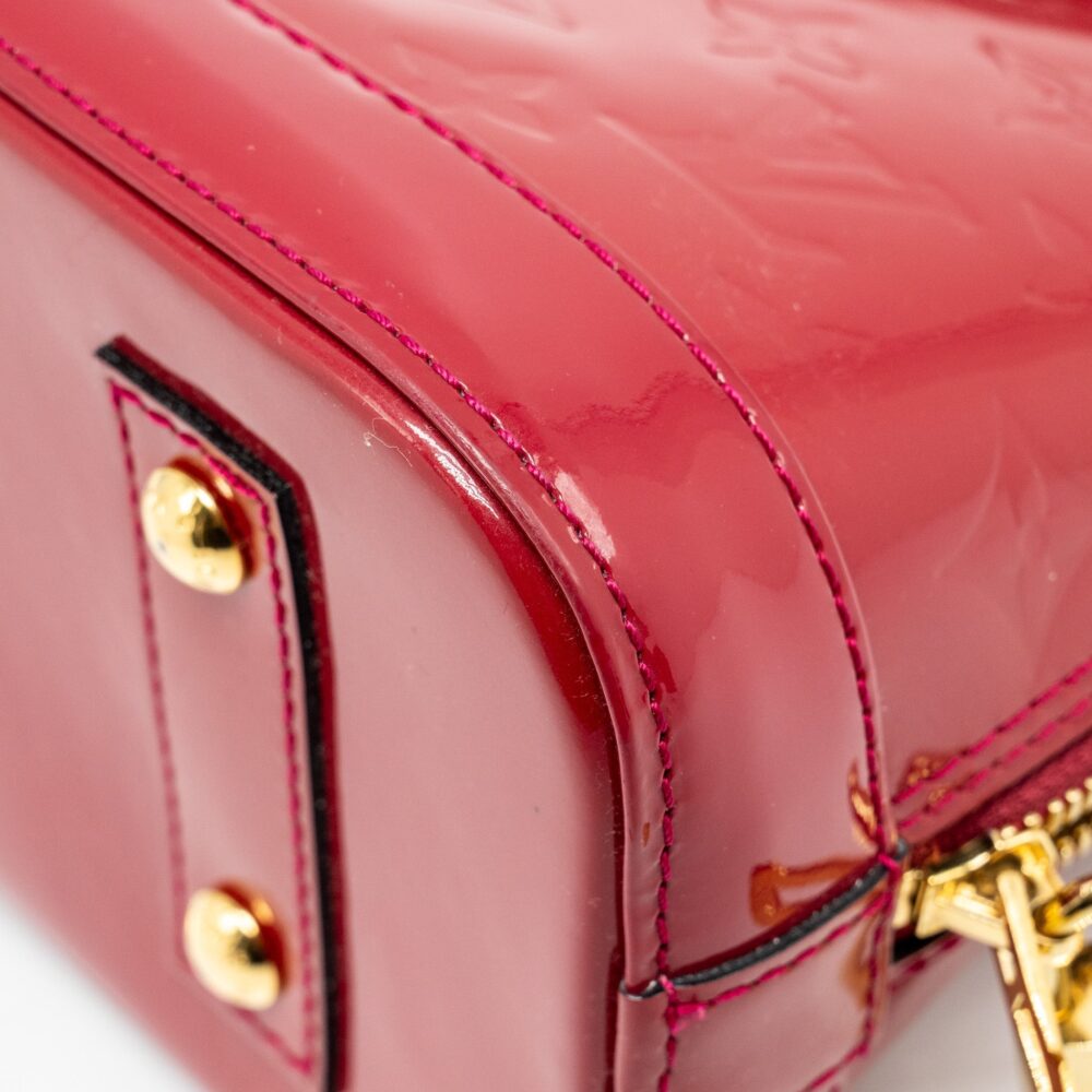 AAA Replica Louis Vuitton LV ALMA BB PATENT RED GHW