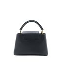 AAA Replica Louis Vuitton LV CAPUCINES MM TAURILLON BLACK GHW