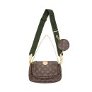 AAA Replica Louis Vuitton LV MULTI POCHETTE WITH KHAKI STRAP GHW