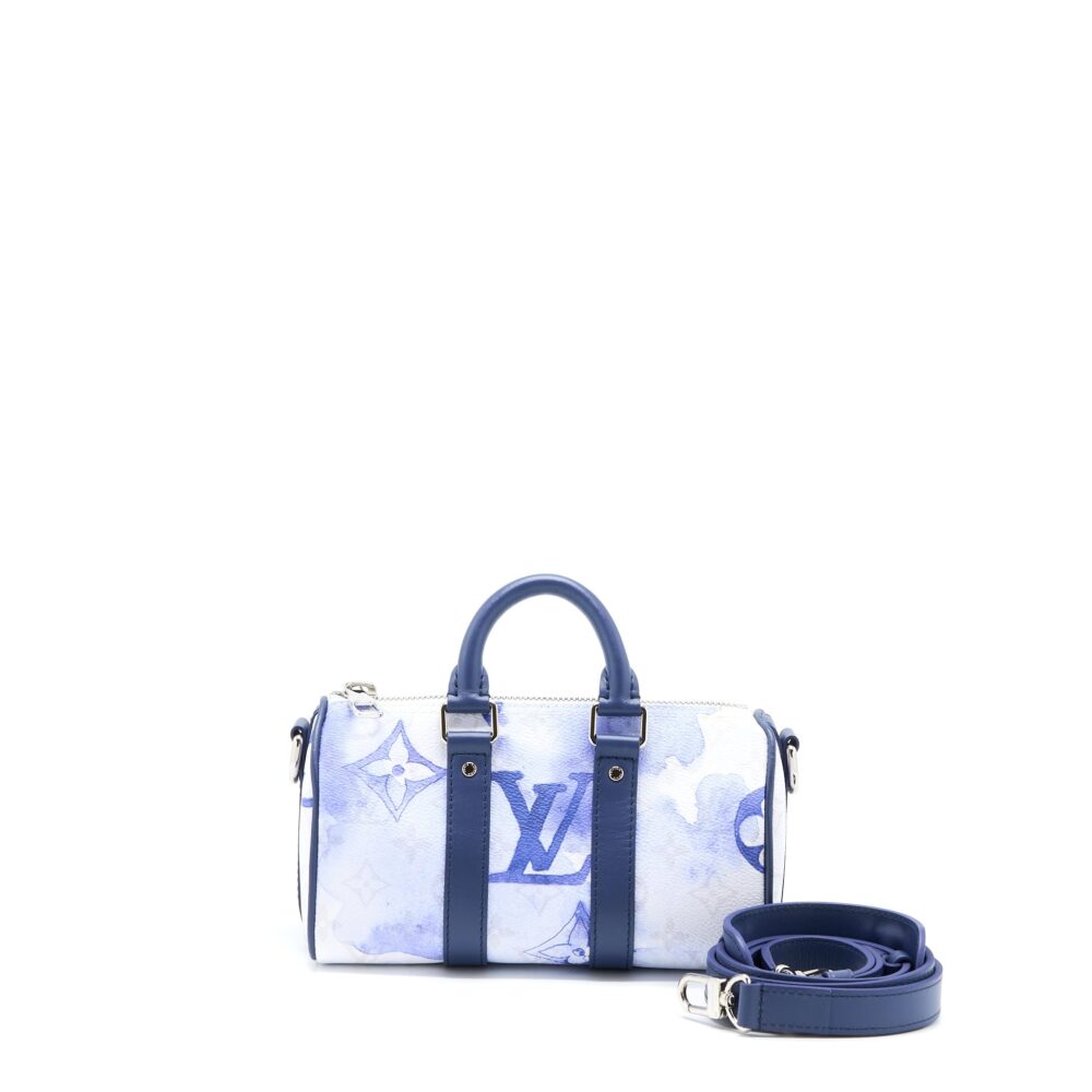 AAA Replica Louis Vuitton LV KEEPALL XS MONOGRAM WATERCOLOUR BLUE CANVAS SHW