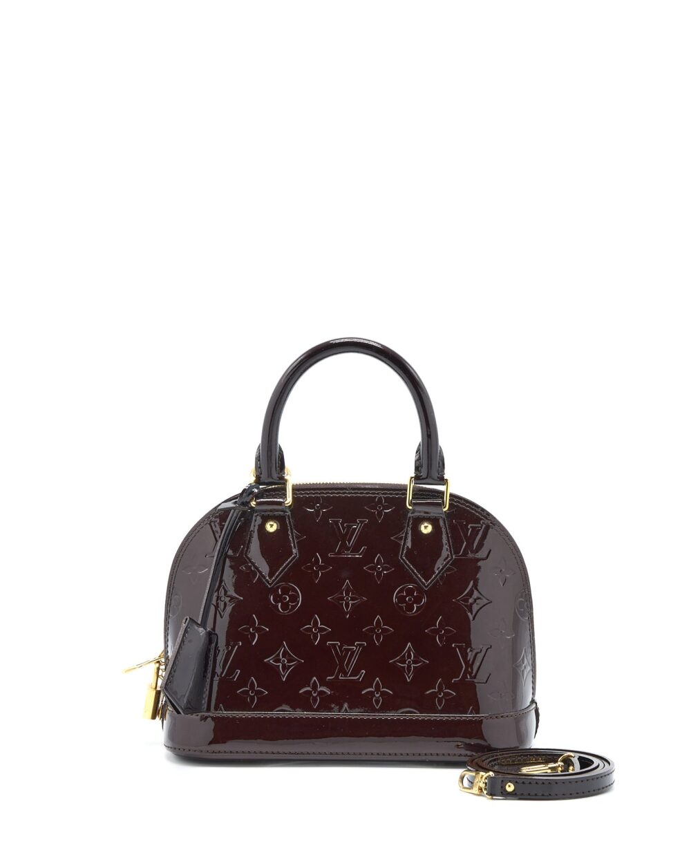 AAA Replica Louis Vuitton LV ALMA BB PATENT AMATANTE GHW