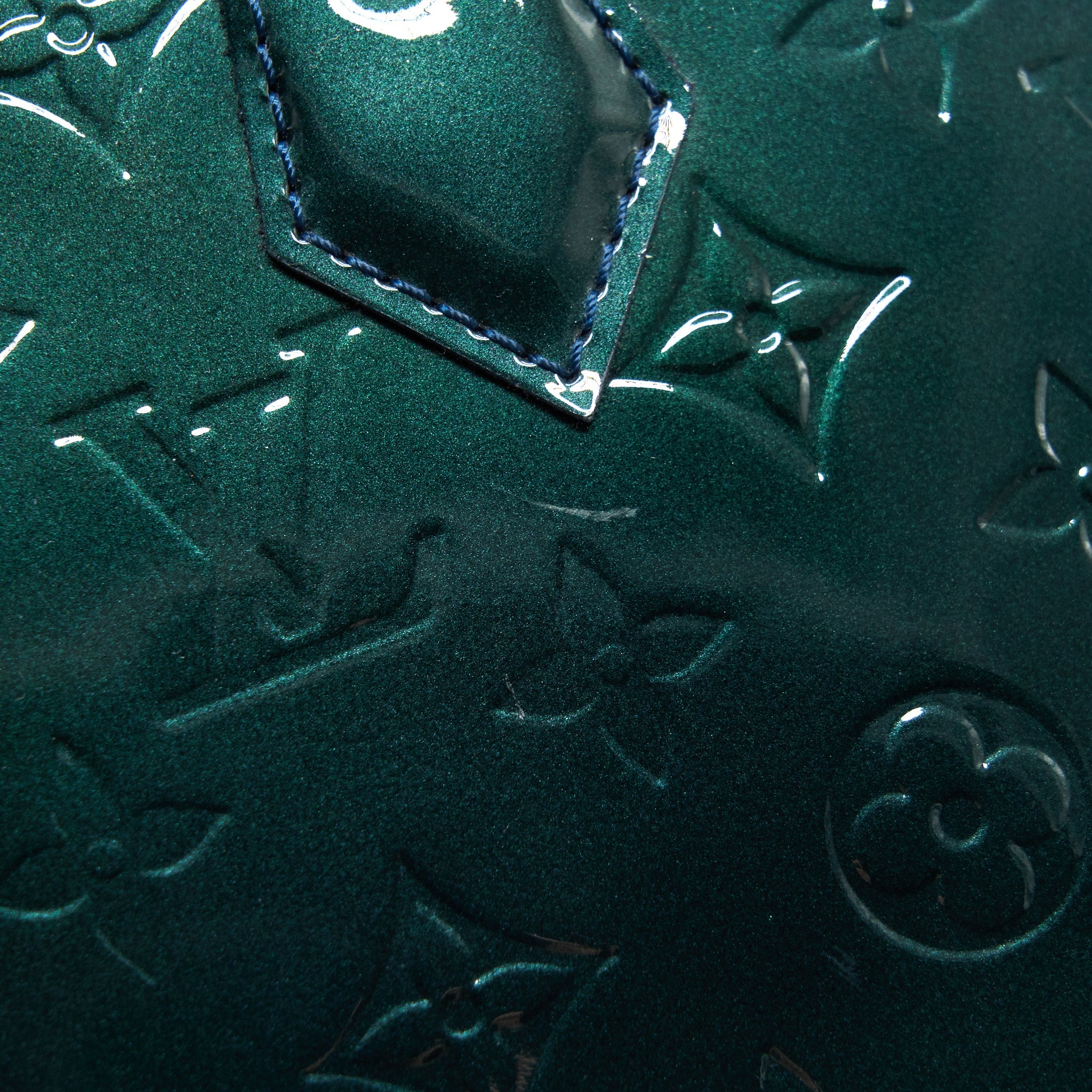 AAA Replica Louis Vuitton LV ALMA PM IN PATENT FORREST GREEN