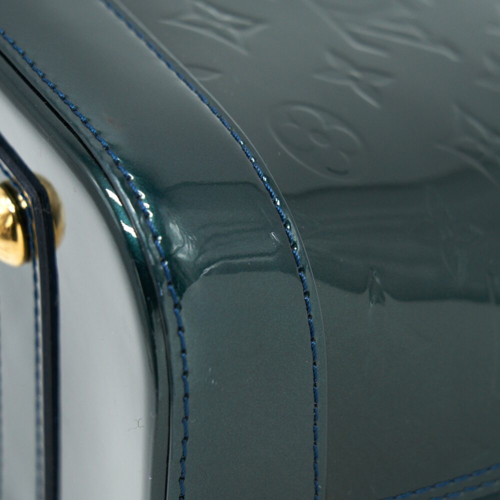 AAA Replica Louis Vuitton LV ALMA PM IN PATENT FORREST GREEN