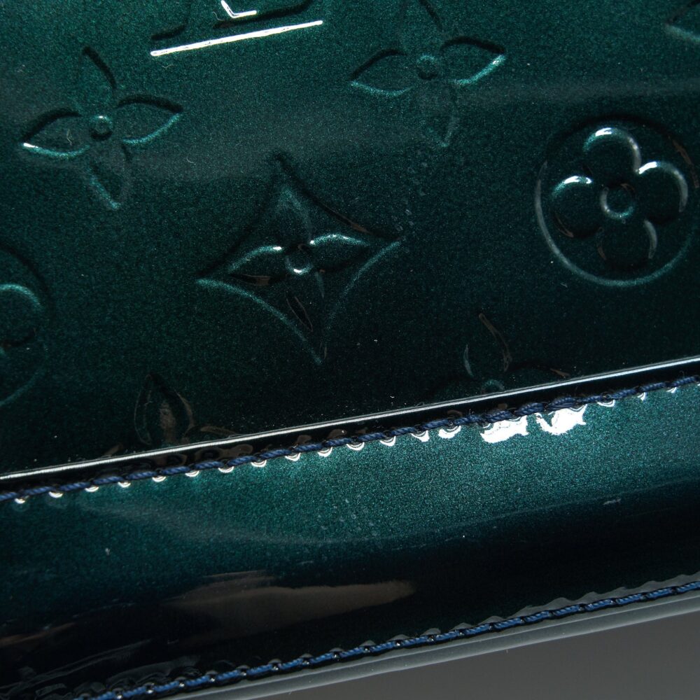 AAA Replica Louis Vuitton LV ALMA PM IN PATENT FORREST GREEN
