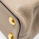 AAA Replica Louis Vuitton LV CAPUCINES BB TAURILLON LIGHT GREY GHW