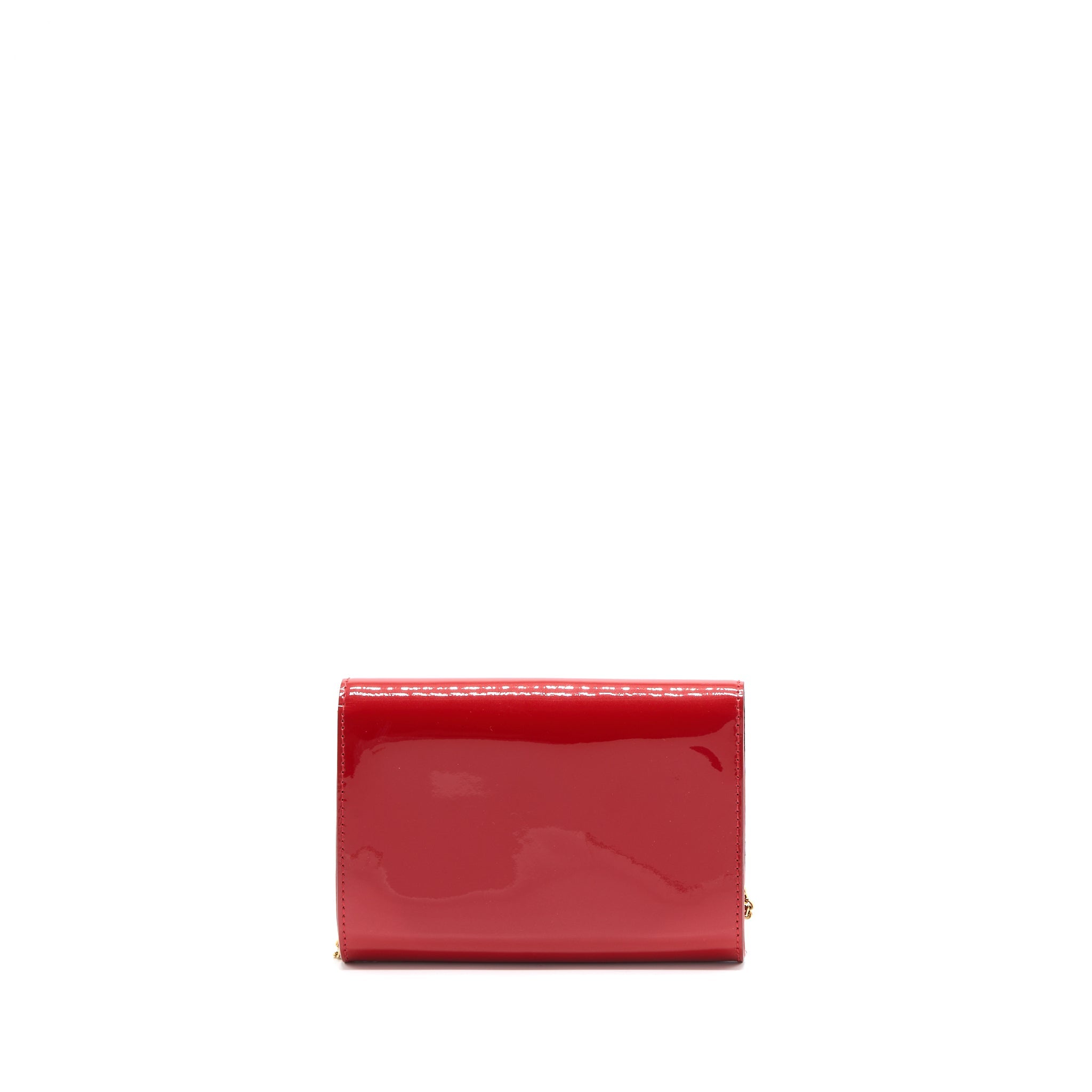 AAA Replica Louis Vuitton LV LOUIS CHAIN BAG PATENT RED GHW