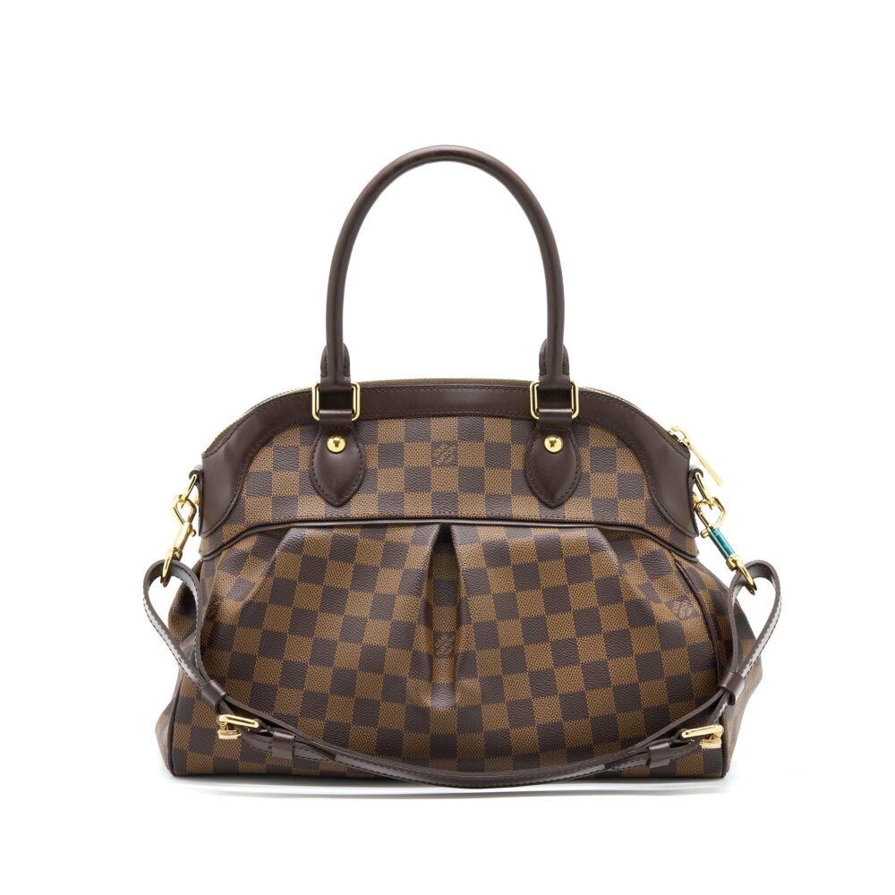 AAA Replica Louis Vuitton LV TREVI PM DAMIER EBENE GHW