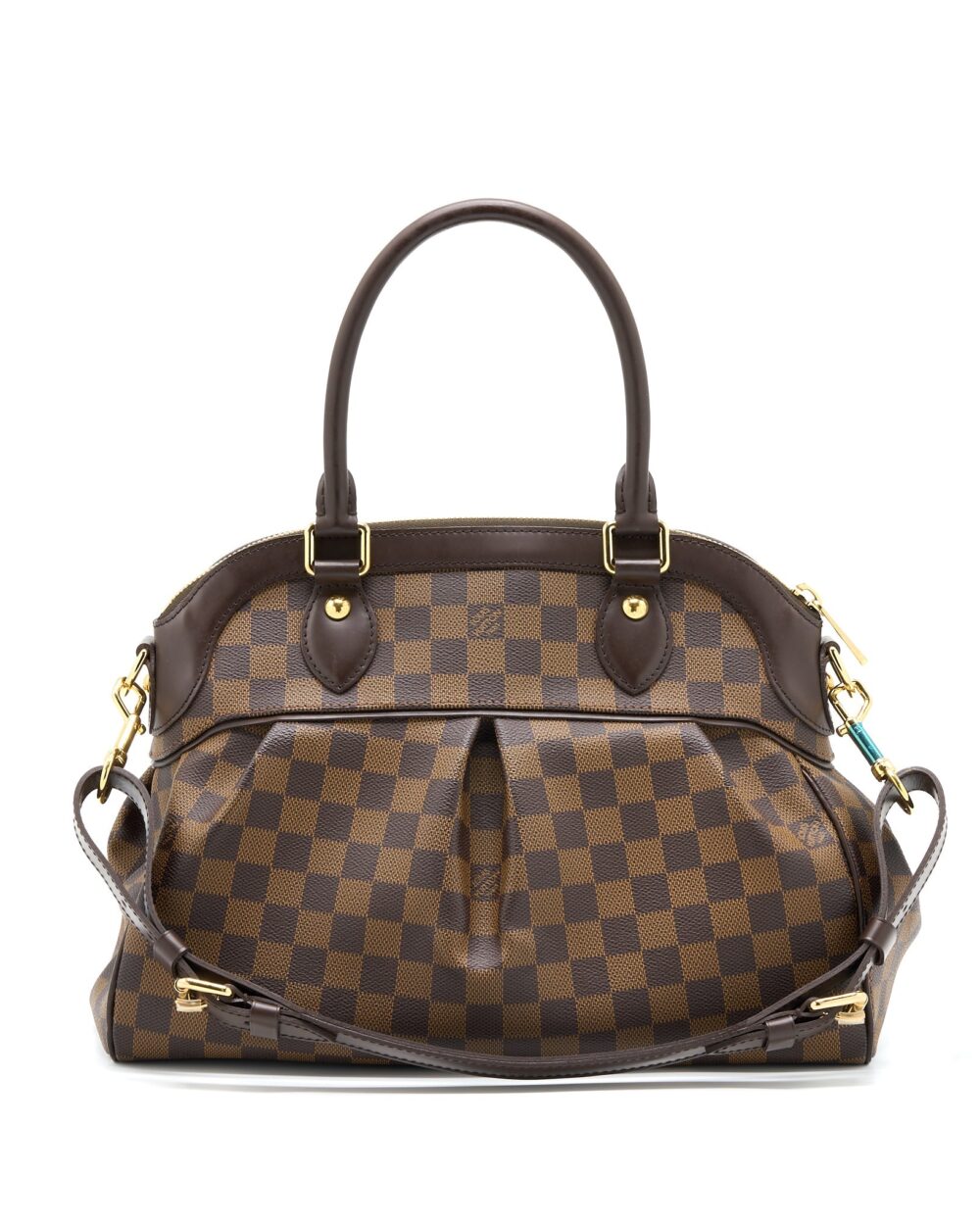 AAA Replica Louis Vuitton LV TREVI PM DAMIER EBENE GHW