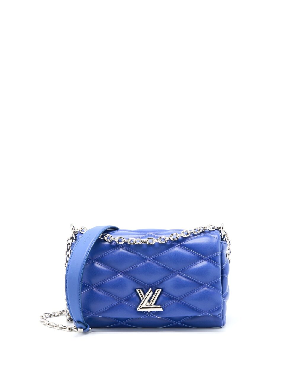 AAA Replica Louis Vuitton LV GO-14 MALLETAGE PM LAMBSKIN BLUE SHW