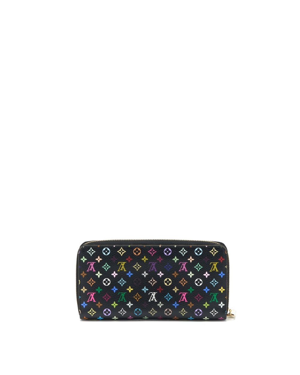 AAA Replica Louis Vuitton LV ZIPPY LONG WALLET BLACK MULTICOLOUR MONOGRAM CANVAS GHW