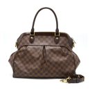 AAA Replica Louis Vuitton LV TREVI BAG DAMIER EBENE CANVAS GHW