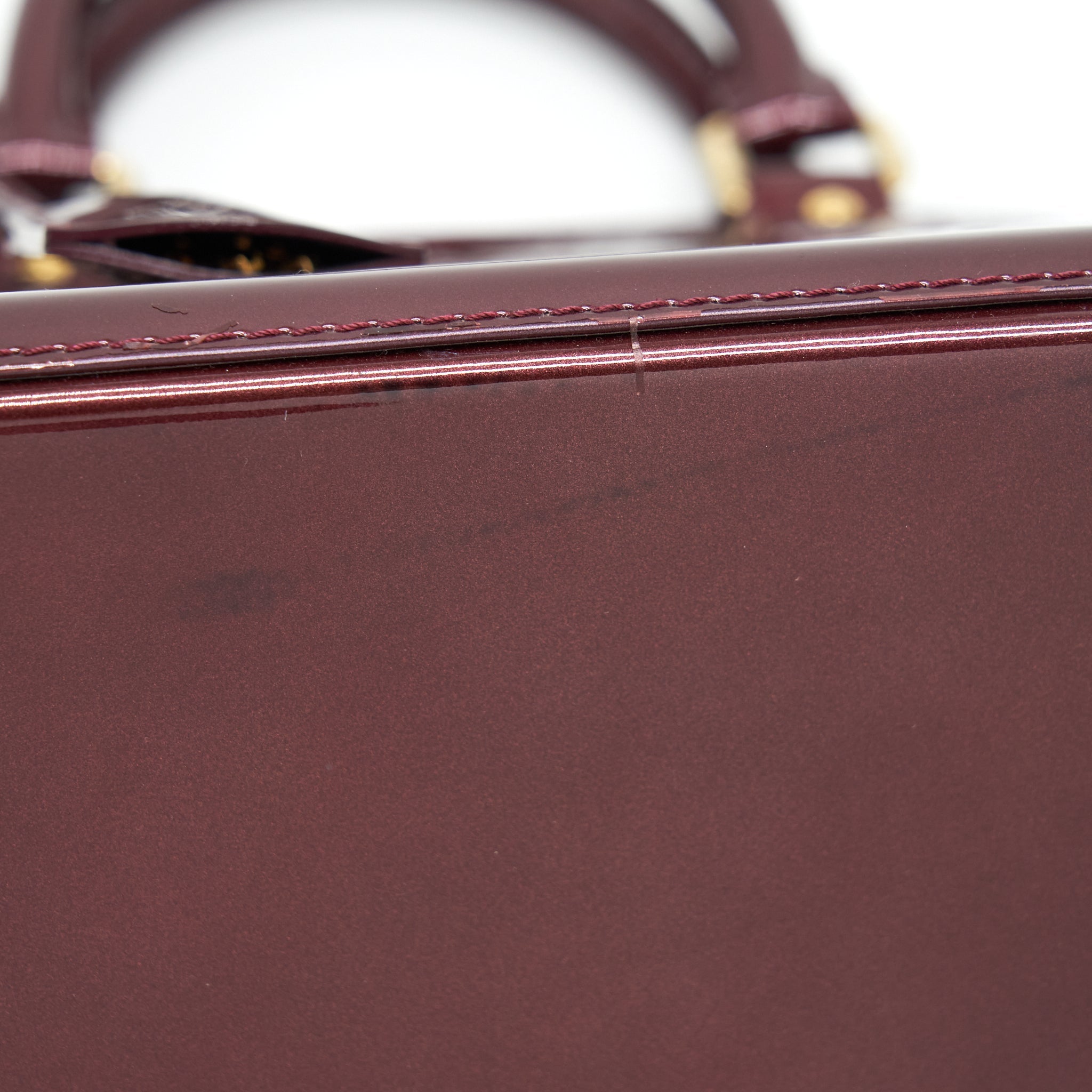 AAA Replica Louis Vuitton LV ALMA PM PATENT AMARANTE GHW