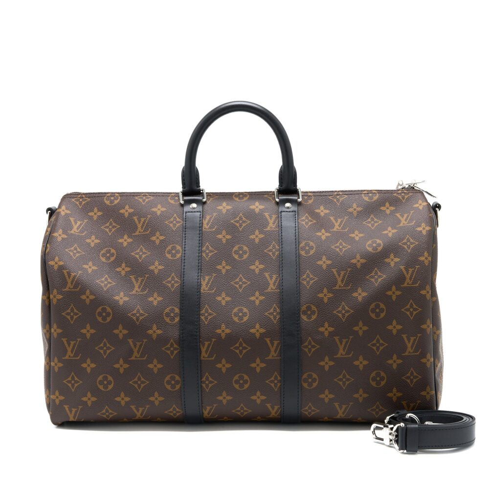 AAA Replica Louis Vuitton LV KEEPALL BANDOULIERE 45 MONOGRAM MACASSAR CANVAS SHW