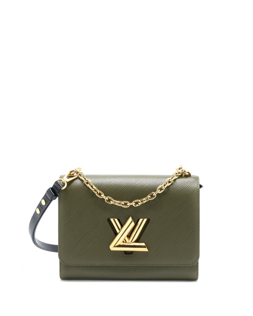AAA Replica Louis Vuitton LV TWIST BAG MM EPI GREEN/WHITE GHW