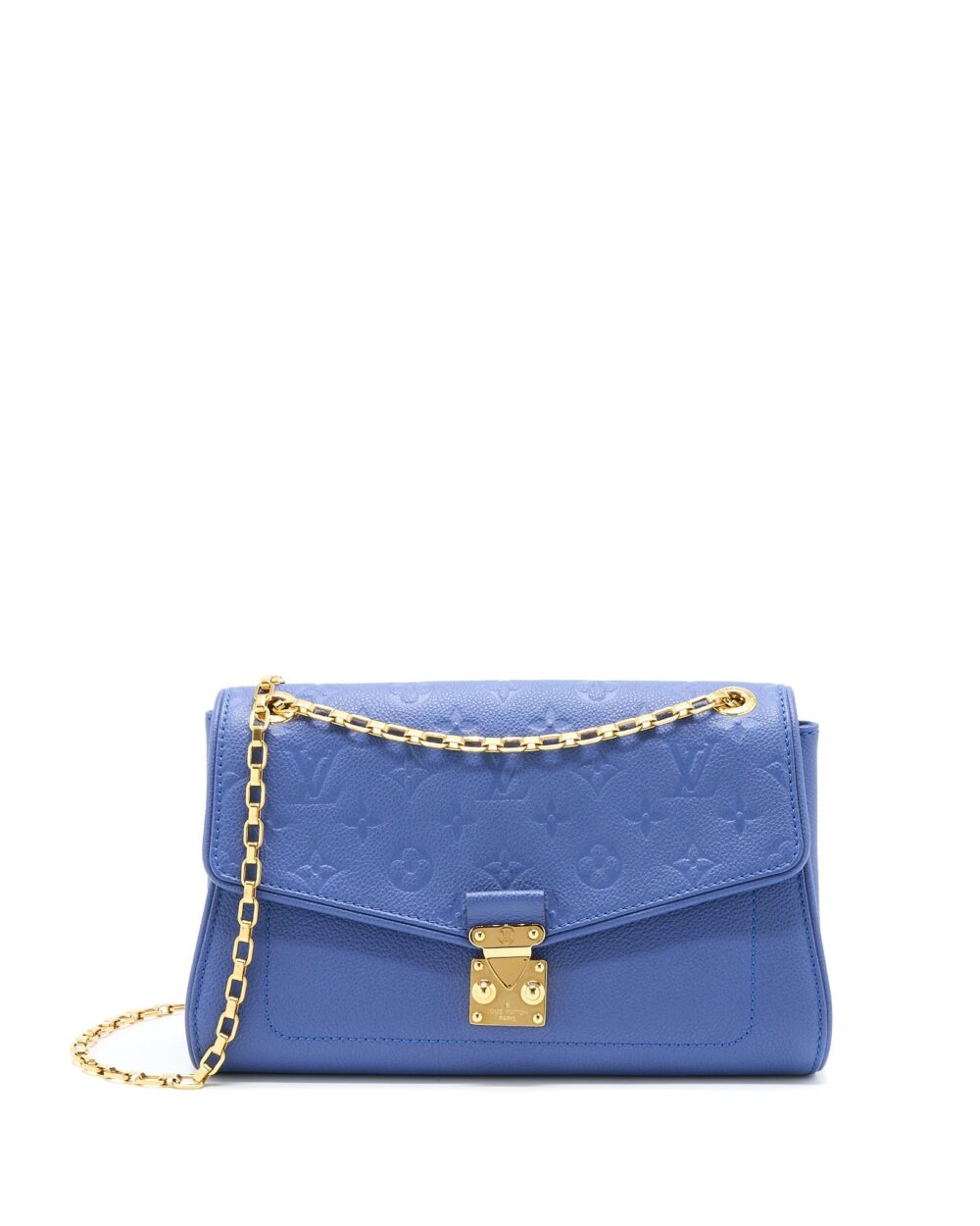AAA Replica Louis Vuitton LV SAINT GERMAINE CROSSBODY BAG MONOGRAM EMPREINTE BLUE GHW