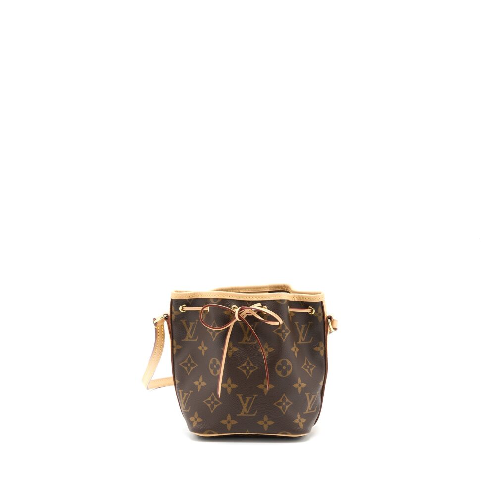 AAA Replica Louis Vuitton LV NANO NOE MONOGRAM CANVAS GHW