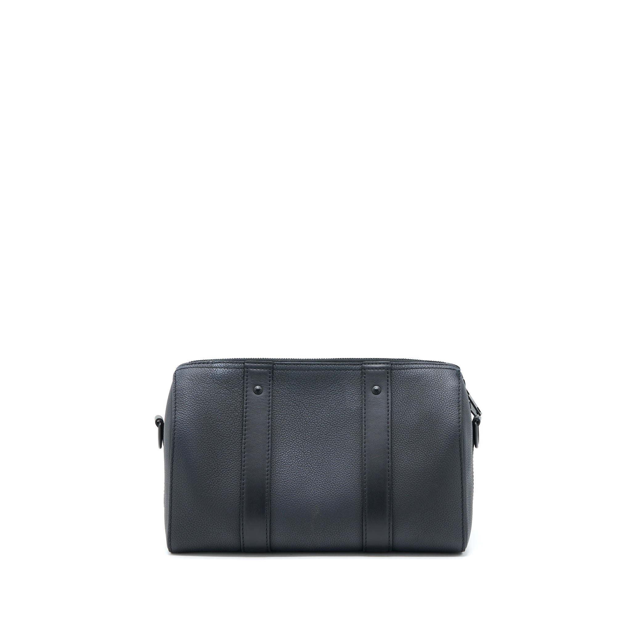 AAA Replica Louis Vuitton LV CITY KEEPALL GRAINED CALFSKIN BLACK WITH BLACK HARDWARE (NEW VERSION)