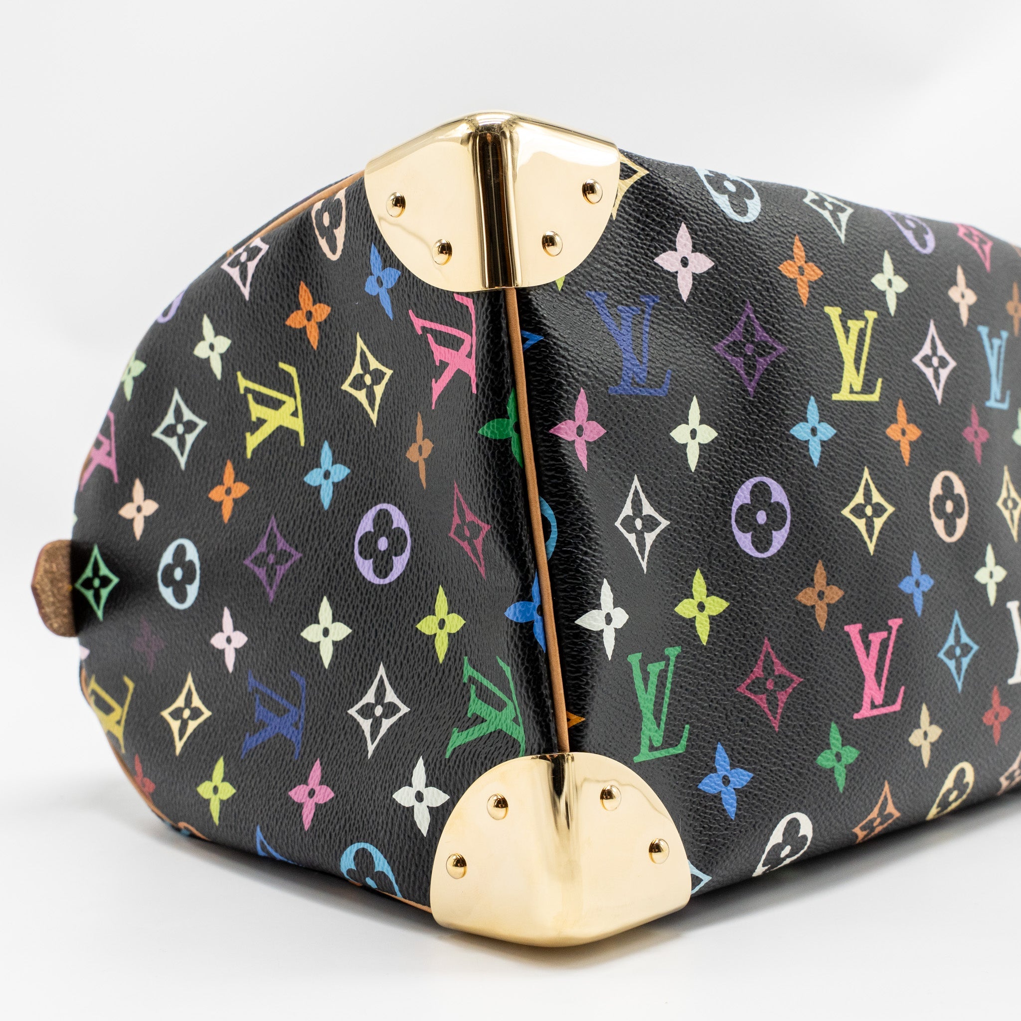 AAA Replica Louis Vuitton LV X TAKASHI MURAKAMI SPEEDY 30 LIMITED EDITION MULTICOLOURED MONOGRAM CANVAS BLACK GHW