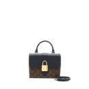 AAA Replica Louis Vuitton LV LOCKY BB MONOGRAM CANVAS/LEATHER BLACK GHW