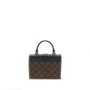 AAA Replica Louis Vuitton LV LOCKY BB MONOGRAM CANVAS/LEATHER BLACK GHW