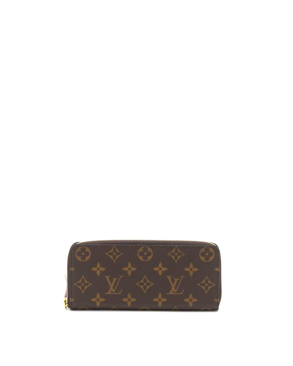AAA Replica Louis Vuitton LV CLEMENCE LONG WALLET MONOGRAM CANVAS FUCHSIA GHW