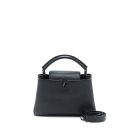 AAA Replica Louis Vuitton LV CAPUCINES BB TAURILLON SO BLACK WITH BLACK HARDWARE