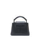 AAA Replica Louis Vuitton LV CAPUCINES BB TAURILLON SO BLACK WITH BLACK HARDWARE