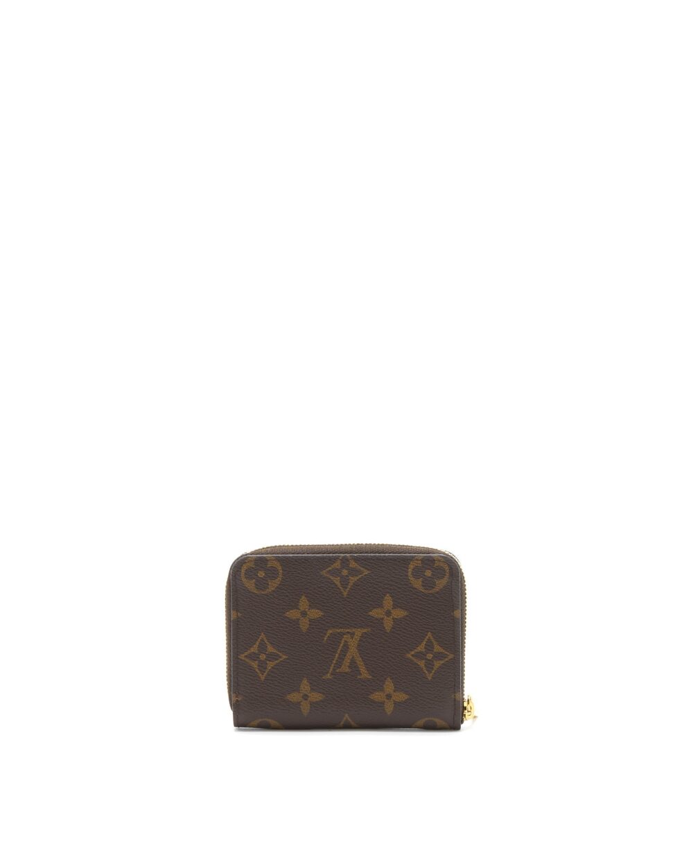 AAA Replica Louis Vuitton LV SMALL ZIP CARDHOLDER MONOGRAM CANVAS GHW