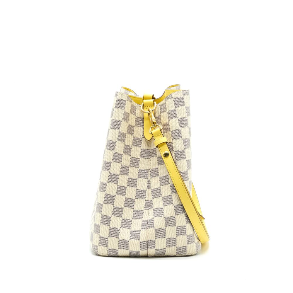 AAA Replica Louis Vuitton LV NEONOE DAMIER AZUR CANVAS YELLOW