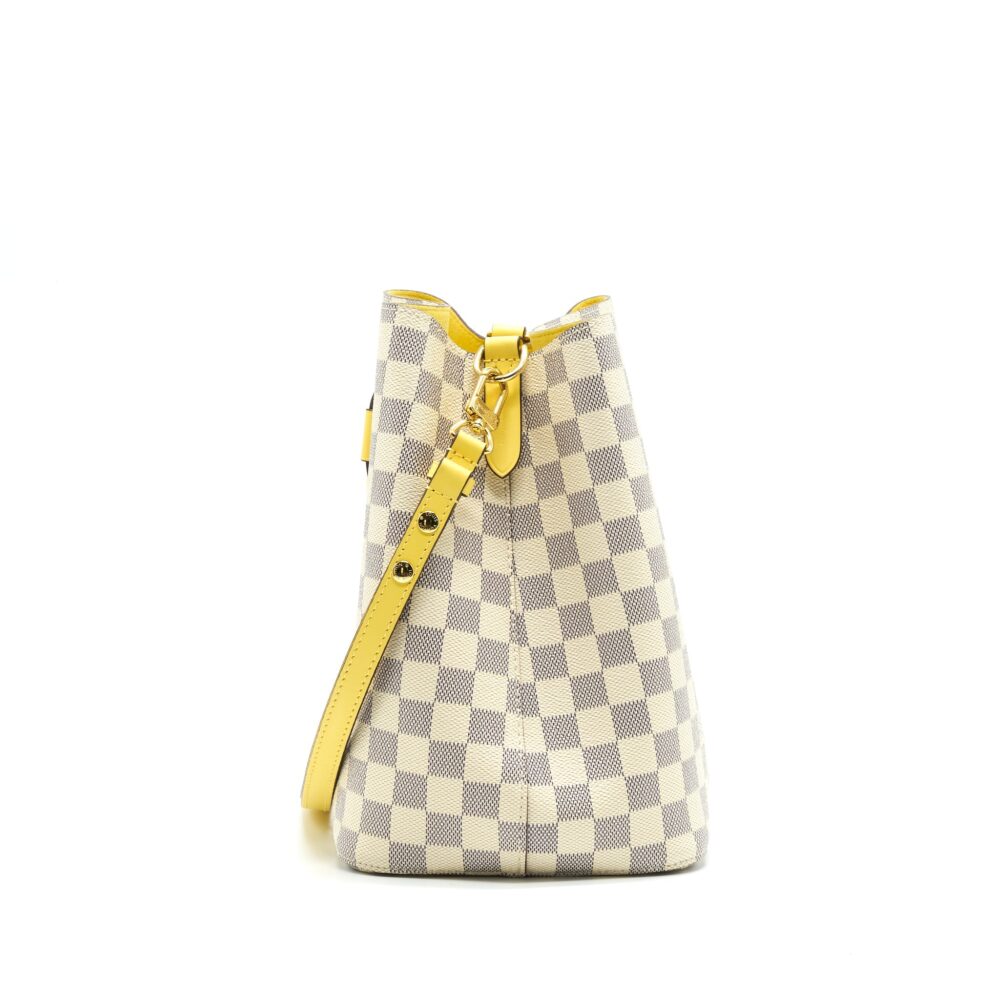 AAA Replica Louis Vuitton LV NEONOE DAMIER AZUR CANVAS YELLOW