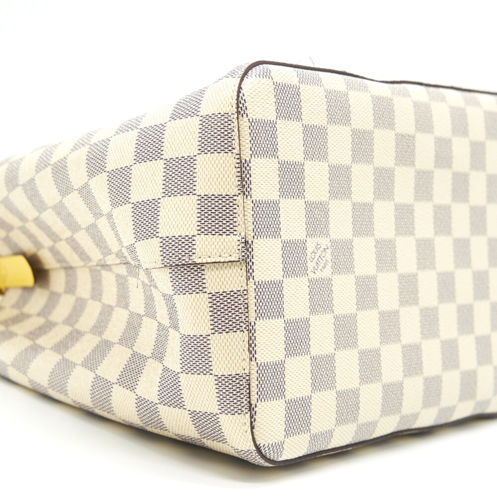 AAA Replica Louis Vuitton LV NEONOE DAMIER AZUR CANVAS YELLOW