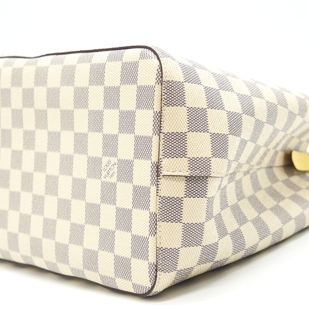 AAA Replica Louis Vuitton LV NEONOE DAMIER AZUR CANVAS YELLOW