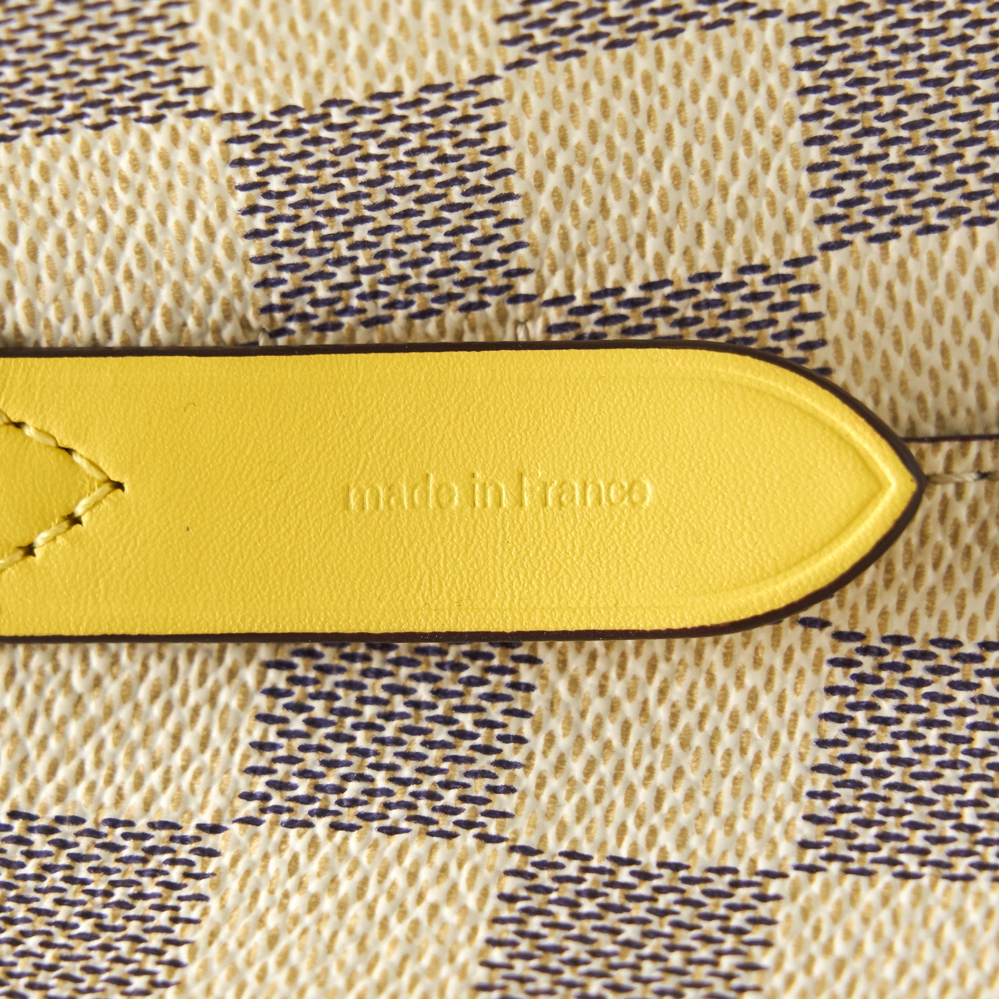AAA Replica Louis Vuitton LV NEONOE DAMIER AZUR CANVAS YELLOW