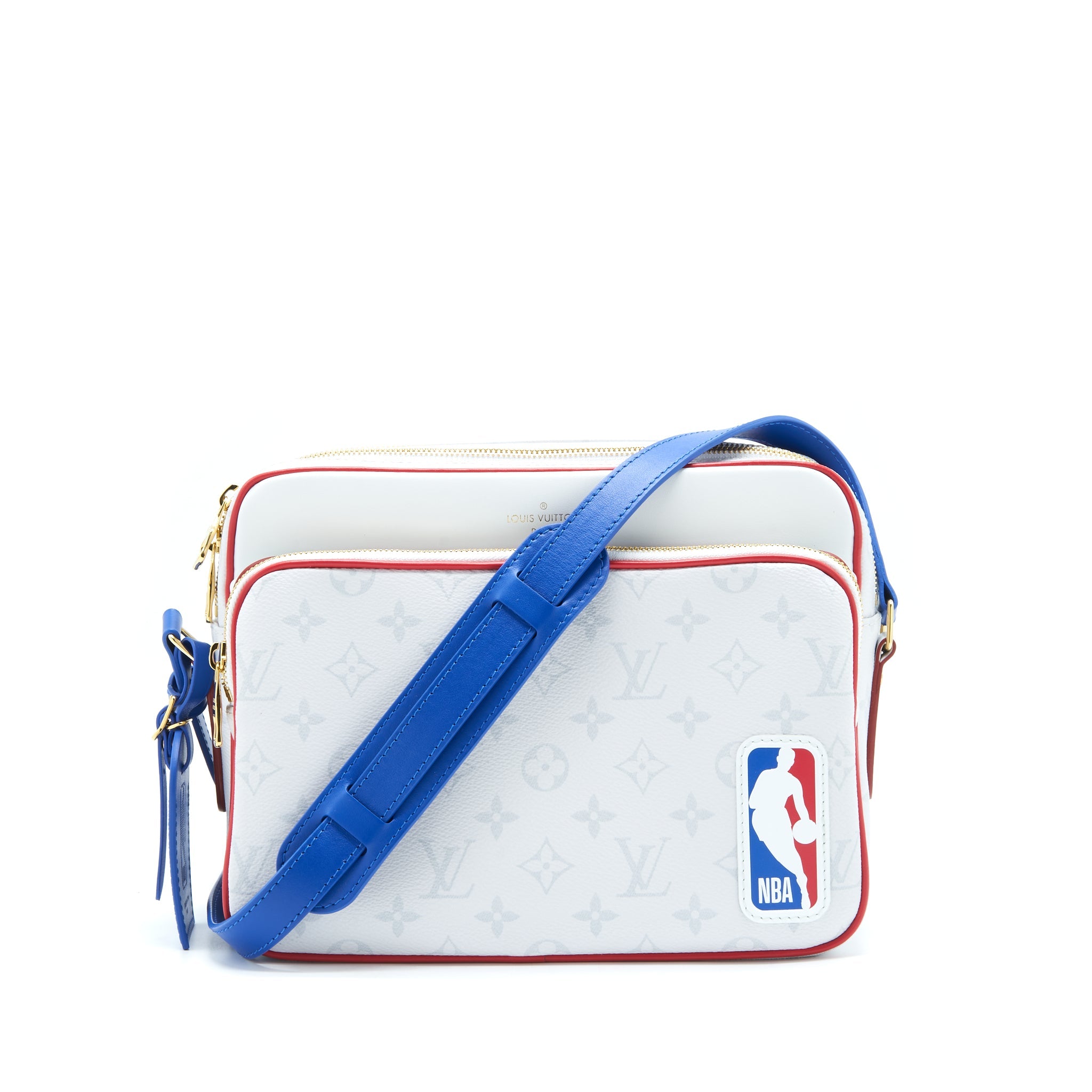 AAA Replica Louis Vuitton LV 2020 LV X NBA WHITE MONOGRAM NIL MESSENGER BAG