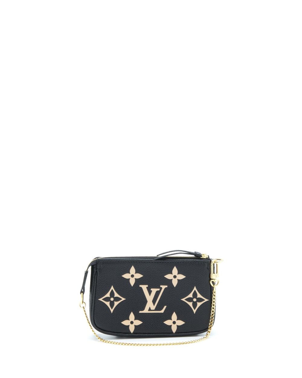 AAA Replica Louis Vuitton LV MINI POCHETTE ACCESSORIES BICOLOUR MONOGRAM ‘EM-REINTEGRATION BLACK SHW