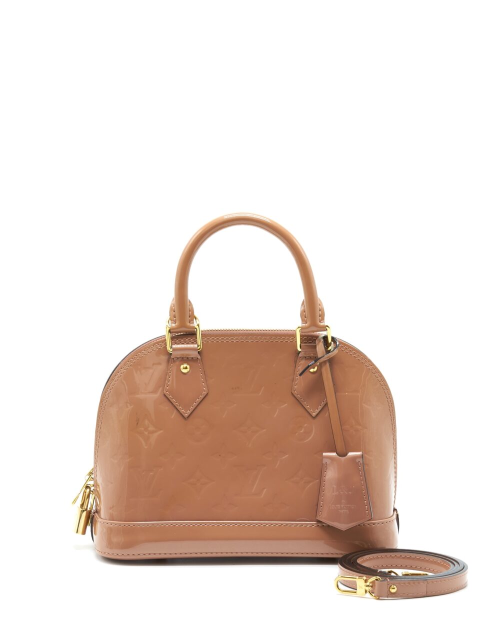 AAA Replica Louis Vuitton LV ALMA BB PATENT PINK GHW
