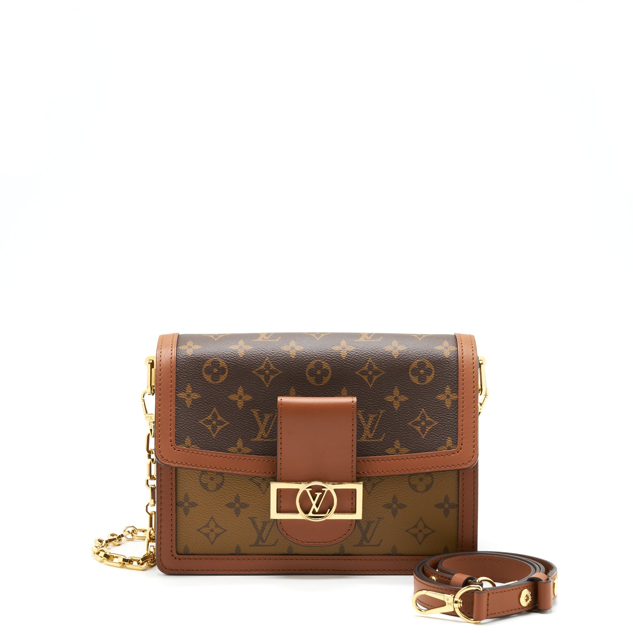 AAA Replica Louis Vuitton LV DAUPHINE MONOGRAM CANVAS GHW