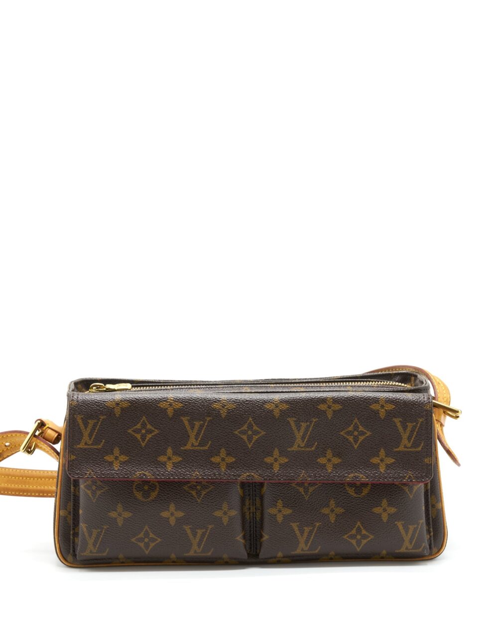 AAA Replica Louis Vuitton LV VINTAGE MONOGRAM SHOULDER BAG GHW