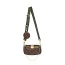 AAA Replica Louis Vuitton LV MULTI POCHETTE ACCESSORIES MONOGRAM KHAKI STRAP