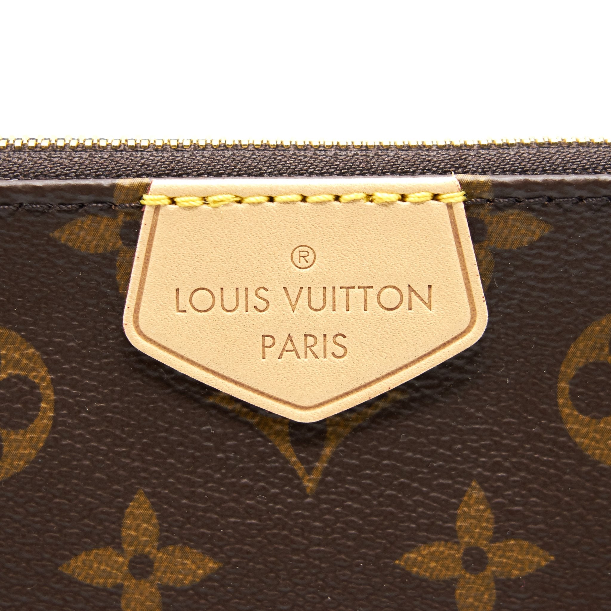 AAA Replica Louis Vuitton LV MULTI POCHETTE ACCESSORIES MONOGRAM KHAKI STRAP