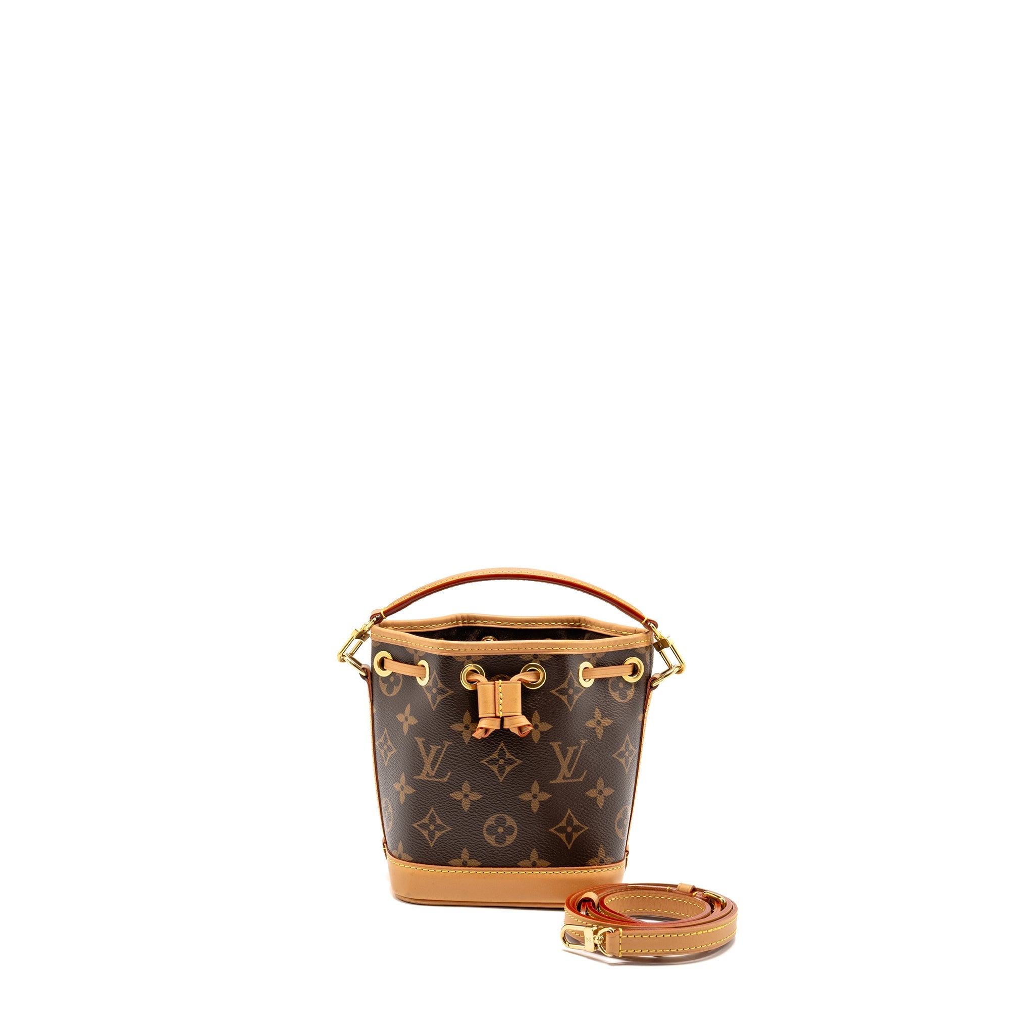 AAA Replica Louis Vuitton LV NANO NOE MONOGRAM CANVAS GHW