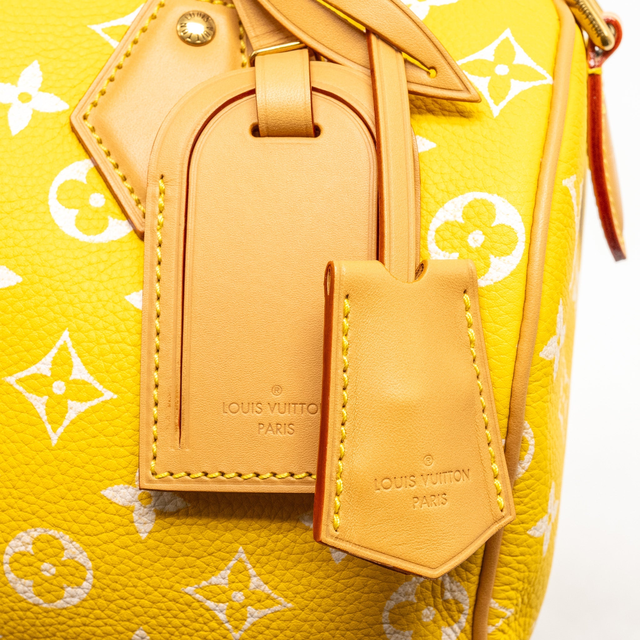 AAA Replica Louis Vuitton LV SPEEDY P9 BANDOULIÈRE 25 MONOGRAM SOFT CALFSKIN JAUNE MAT GHW
