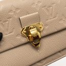 AAA Replica Louis Vuitton LV VAVIN CHAIN WALLET MONOGRAM EMPREINTE GREY GHW