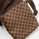 AAA Replica Louis Vuitton LV BROOKLYN PM MESSENGER BAG DAMIER EBENE CANVAS BROWN HARDWARE
