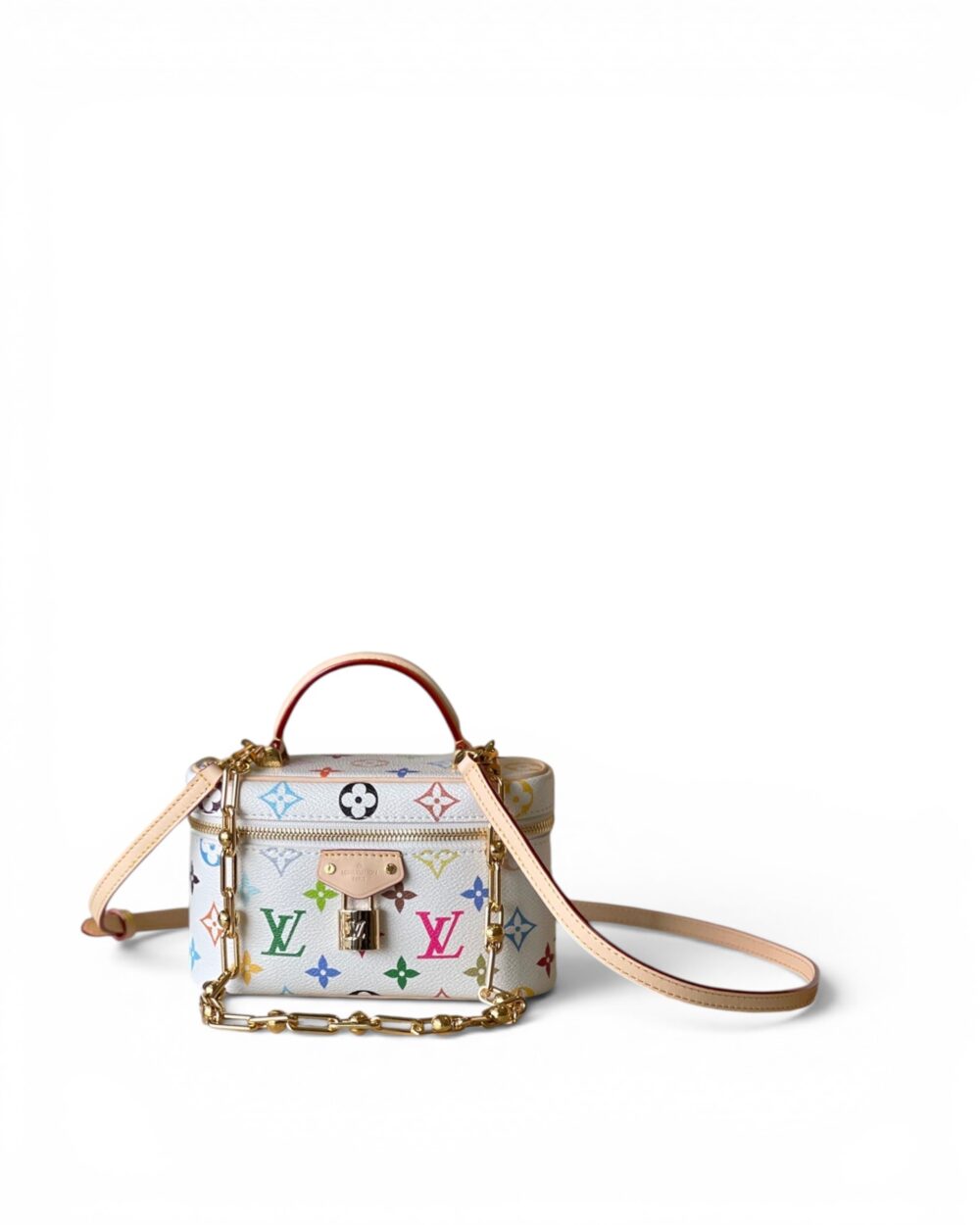 AAA Replica Louis Vuitton LV Vanity Pouch LVxTM Multicolore White M13662