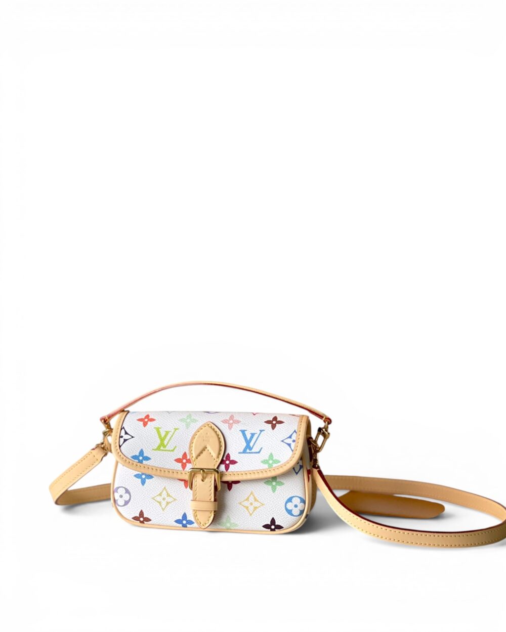 AAA Replica Louis Vuitton LV Nano Diane LVxTM Multicolore White M14194