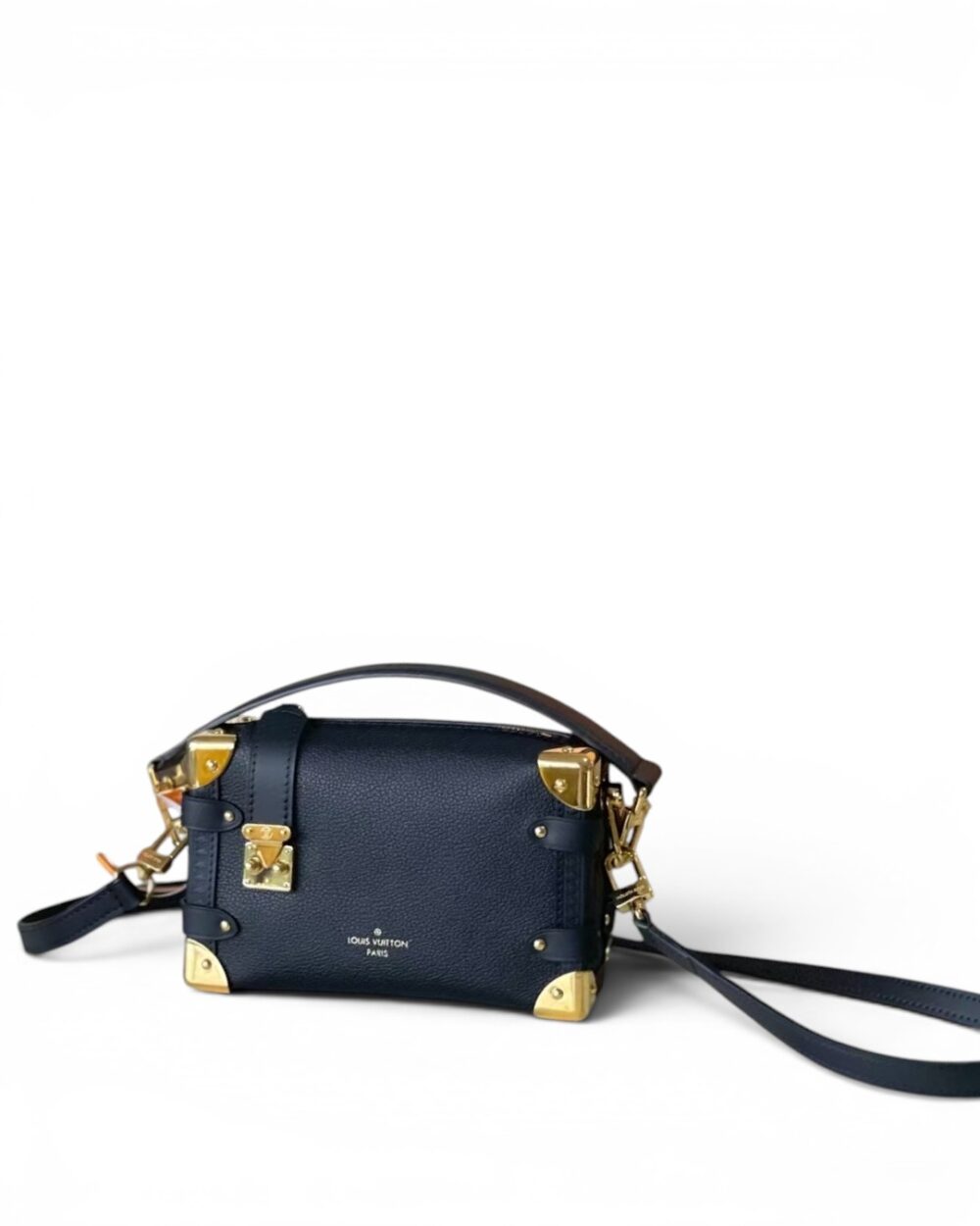 AAA Replica Louis Vuitton LV Side Trunk PM Navy Leather M23817