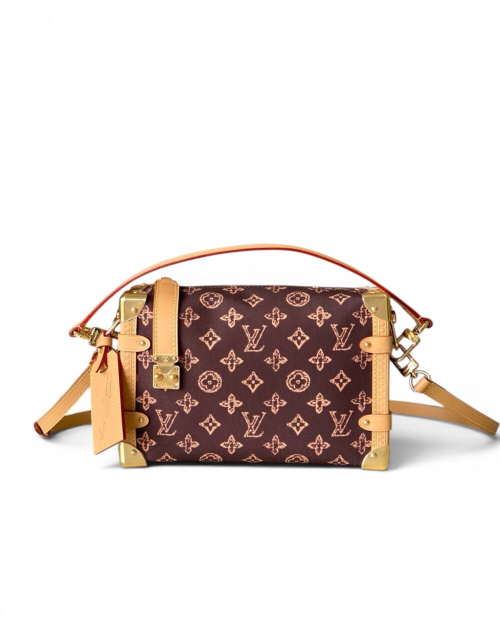 AAA Replica Louis Vuitton LV Side Trunk MM Monogram Burgundy M27516